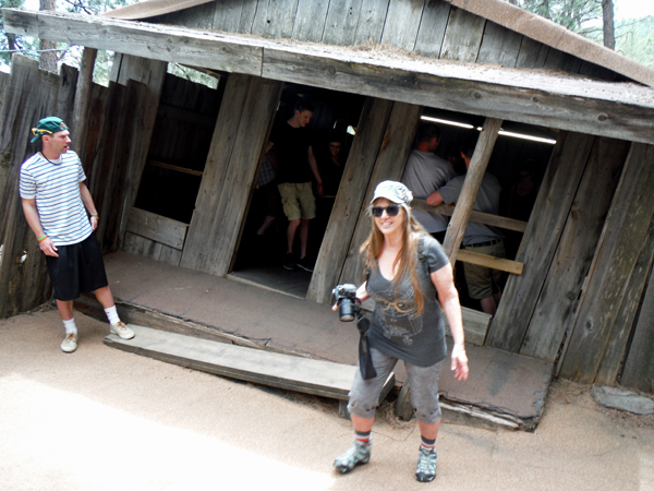 Karen Duquette trying to walk